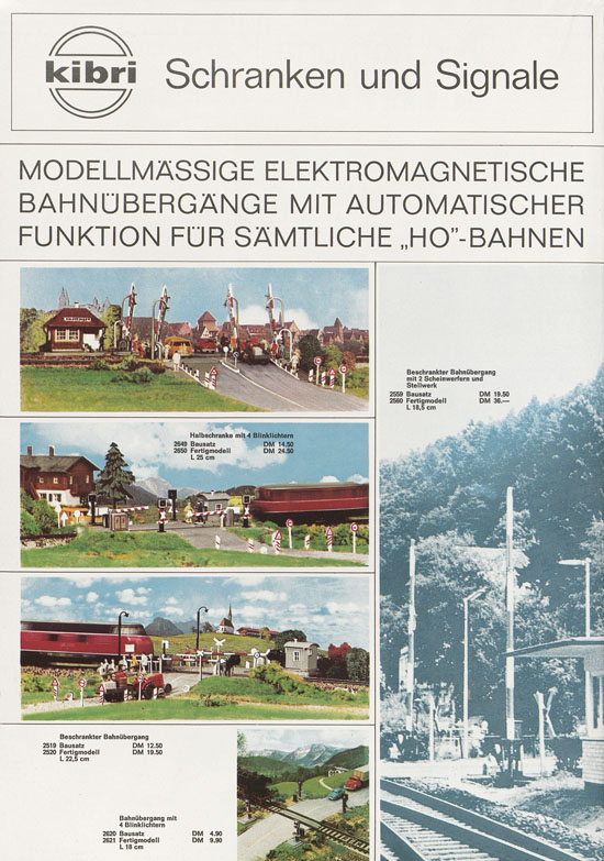 Kibri Katalog Modellbahn-Zubehör 1967-1968