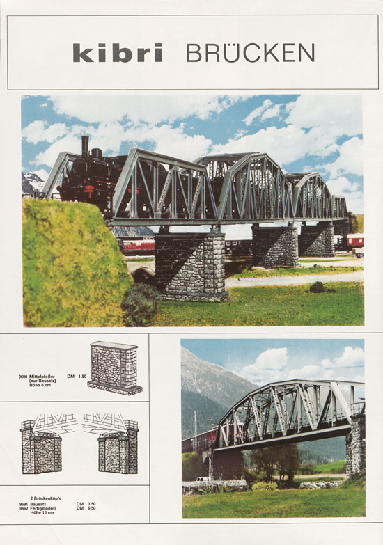 Seite 22 Kibri Katalog Modellbahn-Zubehör 1967-1968