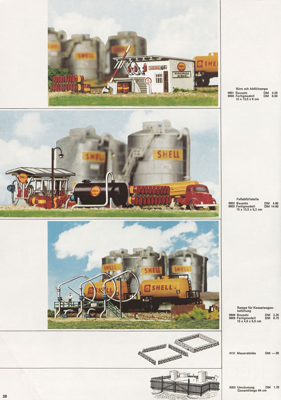 Seite 26 Kibri Katalog Modellbahn-Zubehör 1967-1968