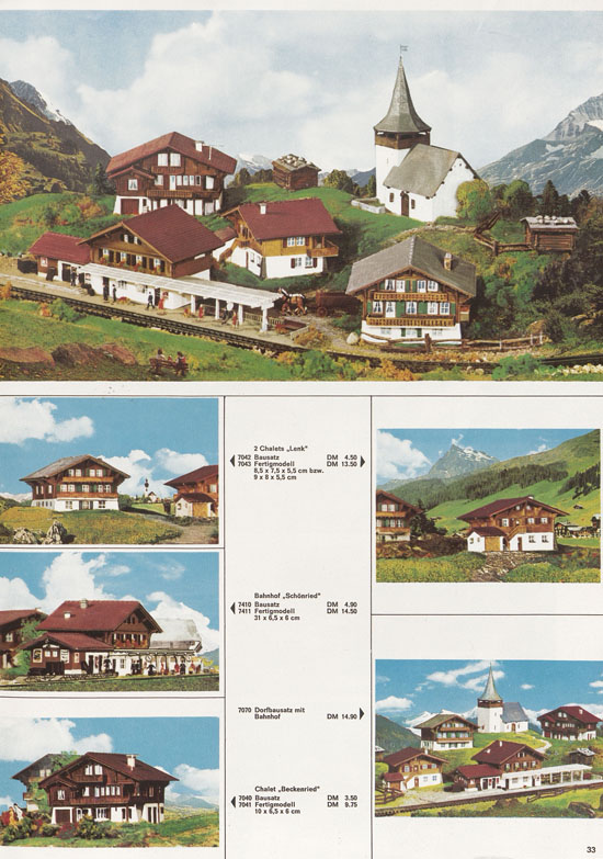 Seite 33 Kibri Katalog Modellbahn-Zubehör 1967-1968