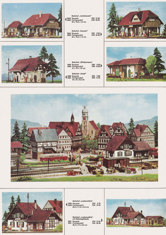Seite 8 Kibri Katalog Modellbahn-Zubehör 1969-1970