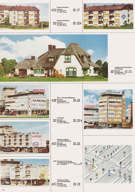 Seite 14 Kibri Katalog Modellbahn-Zubehör 1969-1970