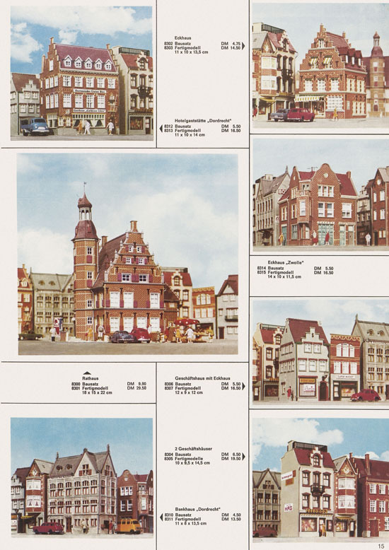 Seite 15 Kibri Katalog Modellbahn-Zubehör 1969-1970