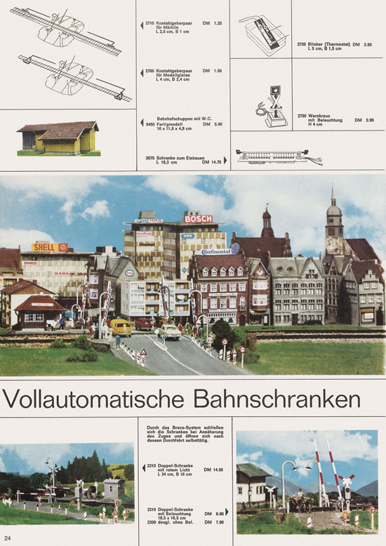 Seite 24 Kibri Katalog Modellbahn-Zubehör 1969-1970