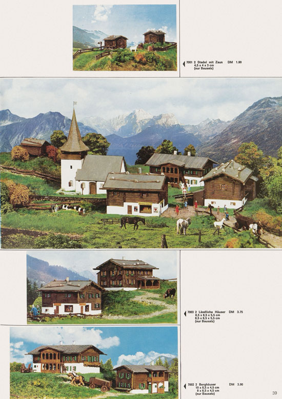 Seite 39 Kibri Katalog Modellbahn-Zubehör 1969-1970
