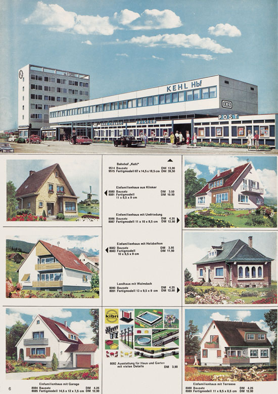 Kibri Katalog Modellbahn-Zubehör 1970-1971