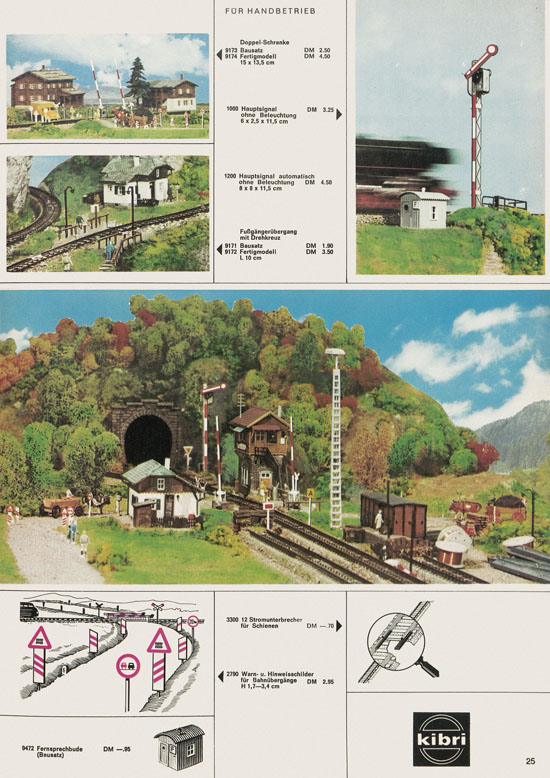 Kibri Katalog Modellbahn-Zubehör 1970-1971