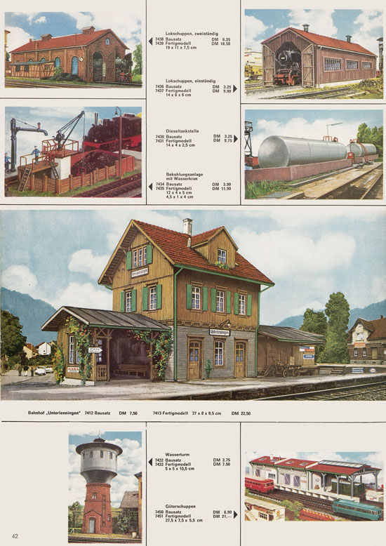 Kibri Katalog Modellbahn-Zubehör 1970-1971