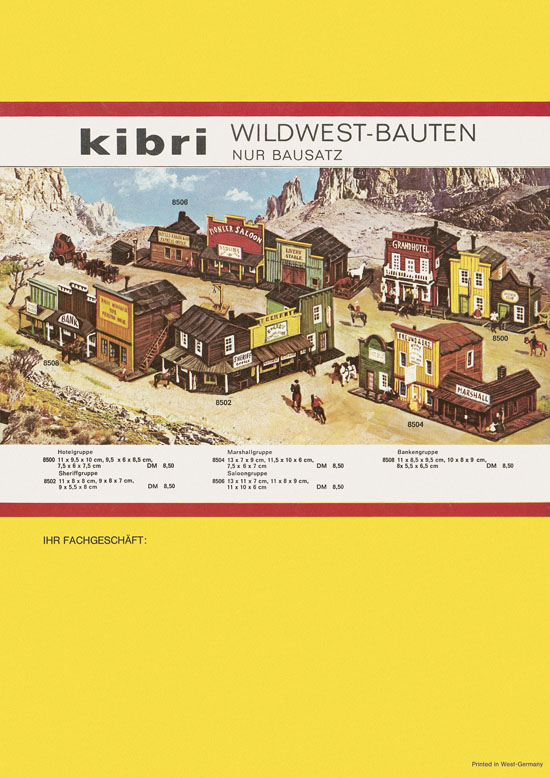 Kibri Katalog Modellbahn-Zubehör 1970-1971