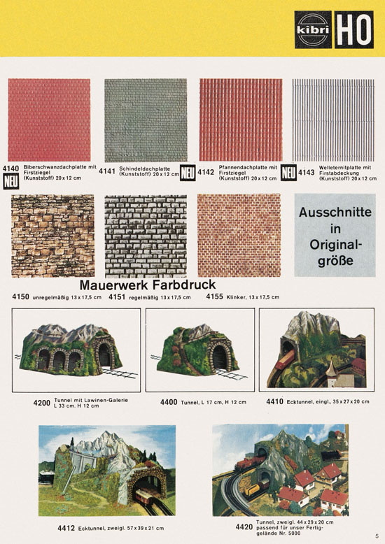 Seite 5 Kibri Katalog Modellbahn-Zubehör 1973 1974