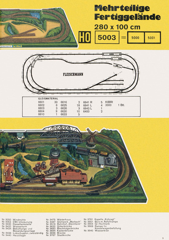 Seite 9 Kibri Katalog Modellbahn-Zubehör 1973 1974