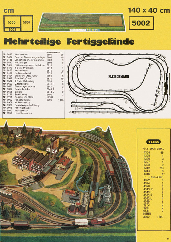 Seite 11 Kibri Katalog Modellbahn-Zubehör 1973 1974