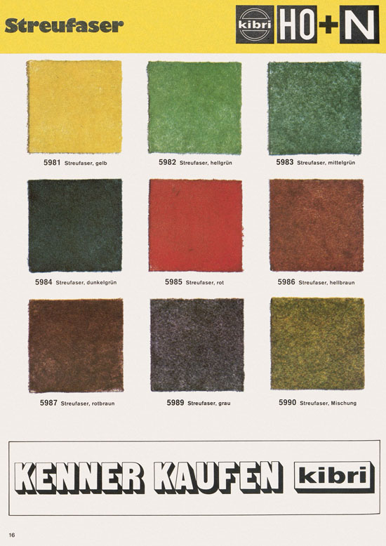 Seite 16 Kibri Katalog Modellbahn-Zubehör 1973 1974