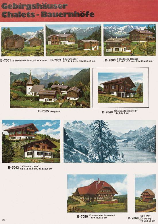Seite 20 Kibri Katalog Modellbahn-Zubehör 1973 1974