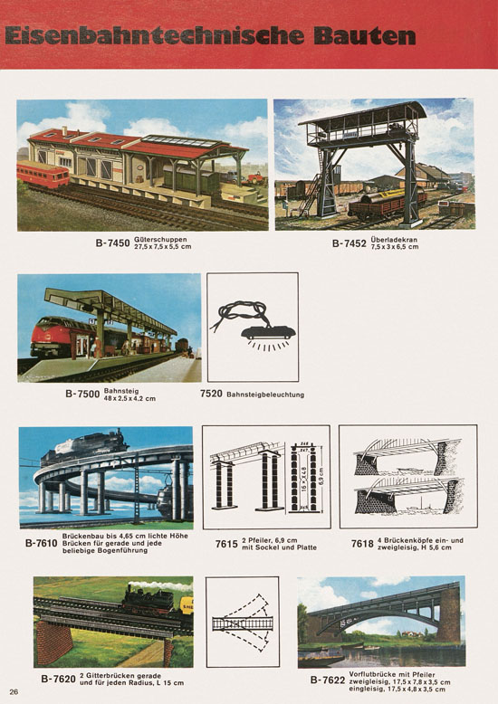 Seite 26 Kibri Katalog Modellbahn-Zubehör 1973 1974