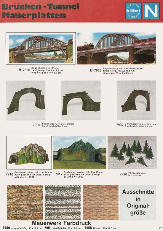 Seite 27 Kibri Katalog Modellbahn-Zubehör 1973 1974