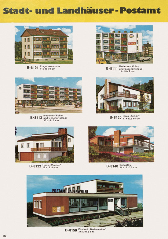 Seite 32 Kibri Katalog Modellbahn-Zubehör 1973 1974