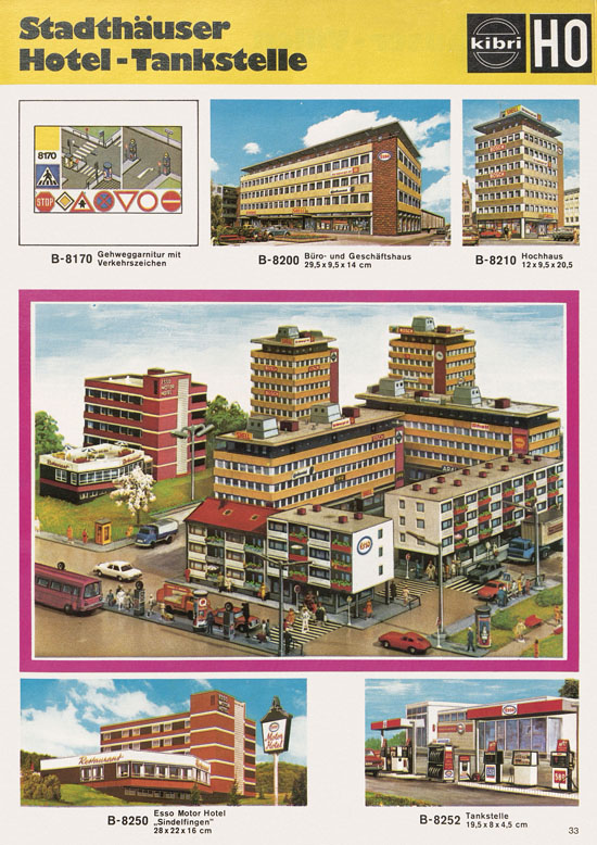 Seite 33 Kibri Katalog Modellbahn-Zubehör 1973 1974