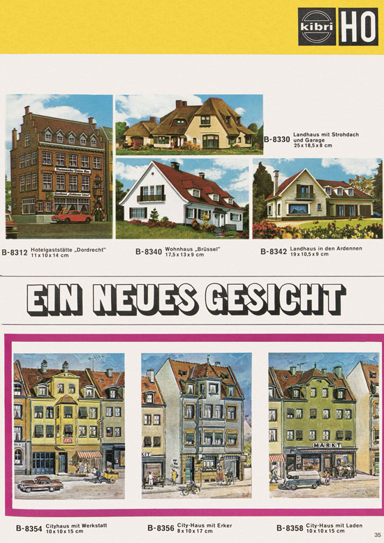 Seite 35 Kibri Katalog Modellbahn-Zubehör 1973 1974