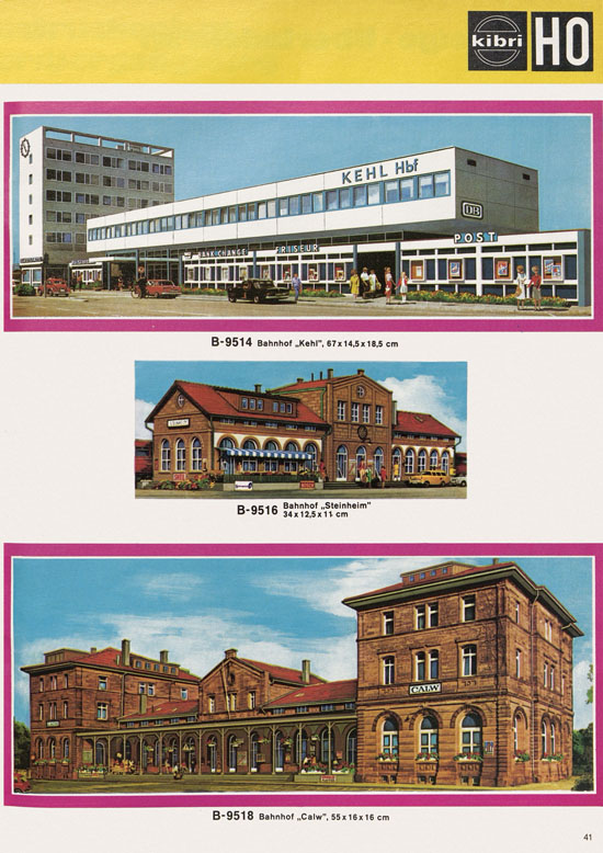 Seite 41 Kibri Katalog Modellbahn-Zubehör 1973 1974