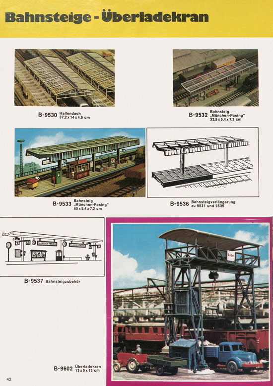 Seite 42 Kibri Katalog Modellbahn-Zubehör 1973 1974
