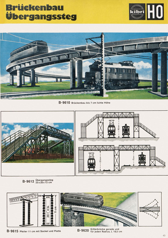 Seite 43 Kibri Katalog Modellbahn-Zubehör 1973 1974
