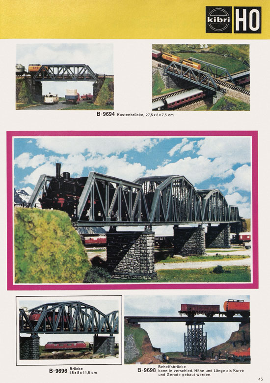 Seite 45 Kibri Katalog Modellbahn-Zubehör 1973 1974