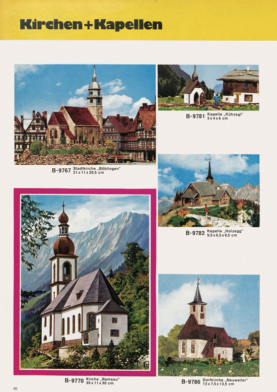 Seite 46 Kibri Katalog Modellbahn-Zubehör 1973 1974
