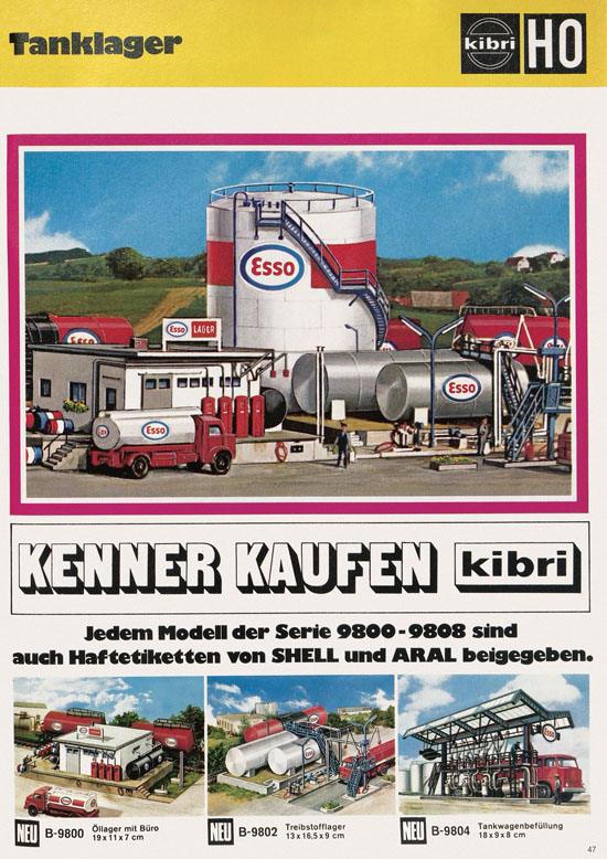 Kibri Katalog Modellbahn-Zubehör 1973 1974