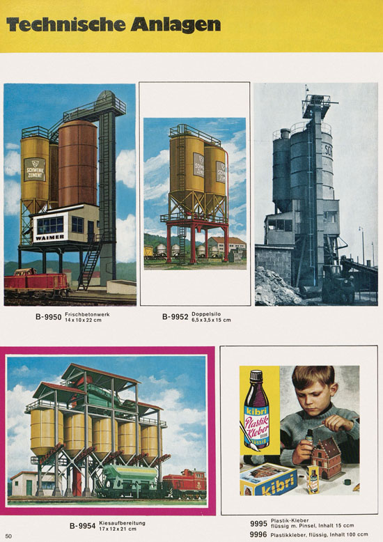 Seite 50 Kibri Katalog Modellbahn-Zubehör 1973 1974
