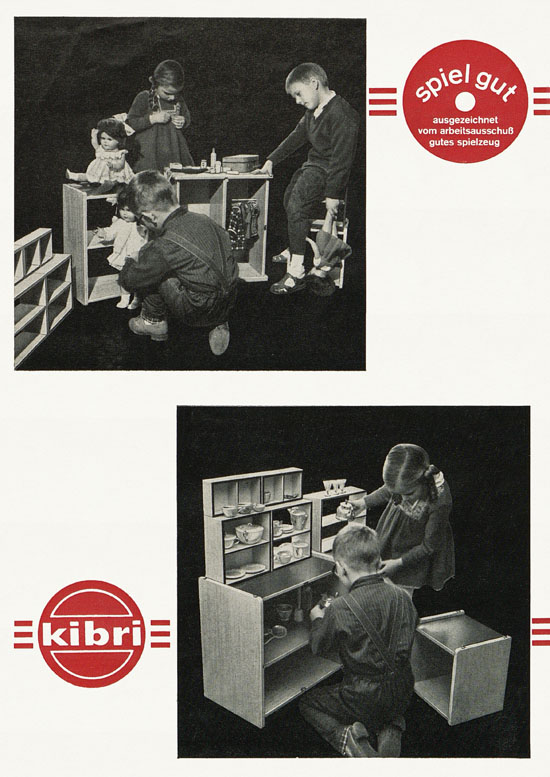 Kibri Nr. 190 Aufbaumöbel für das Kind 1968