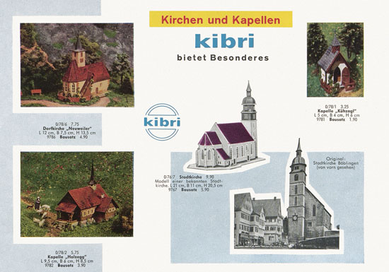 Seite 9 Kibri Modellbahn-Zubehör Spur H0 1960