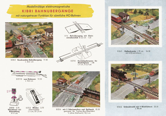 Seite 11 Kibri Modellbahn-Zubehör Spur H0 1960