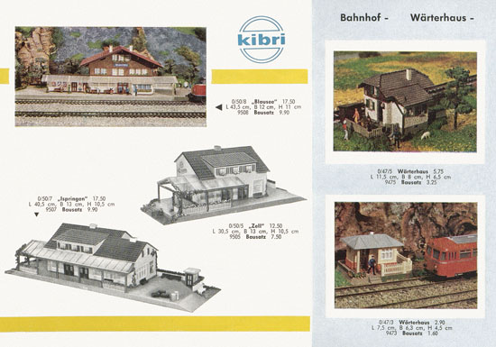 Seite 14 Kibri Modellbahn-Zubehör Spur H0 1960
