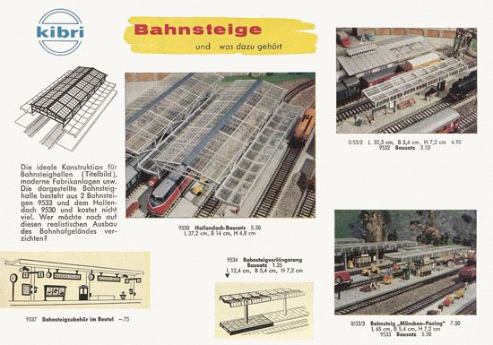 Seite 19 Kibri Modellbahn-Zubehör Spur H0 1960