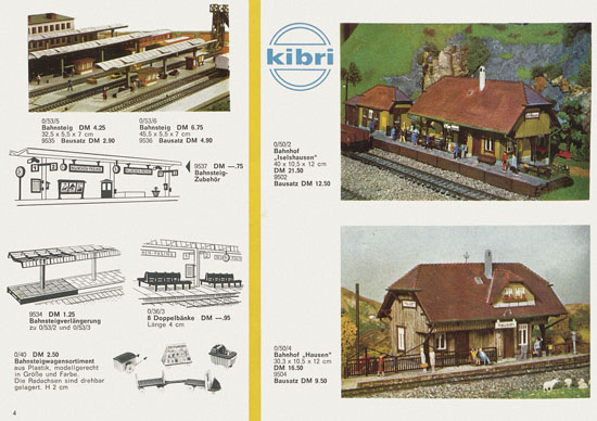 Seite 4 Kibri Modellbahn-Zubehör Spur H0 1961