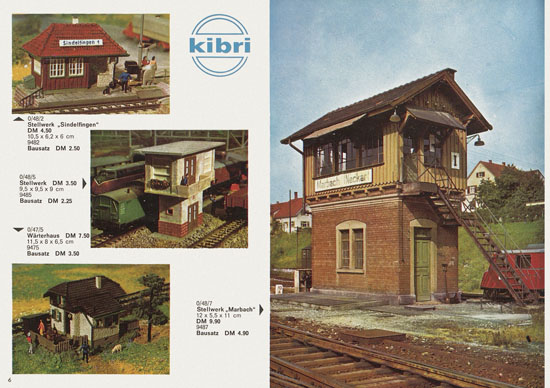 Seite 6 Kibri Modellbahn-Zubehör Spur H0 1961
