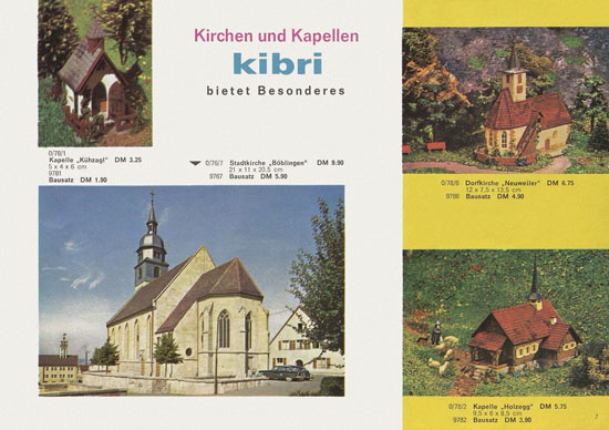 Seite 7 Kibri Modellbahn-Zubehör Spur H0 1961