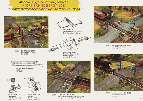 Seite 15 Kibri Modellbahn-Zubehör Spur H0 1961