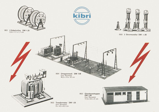 Kibri Modellbahn-Zubehör Spur H0 1961