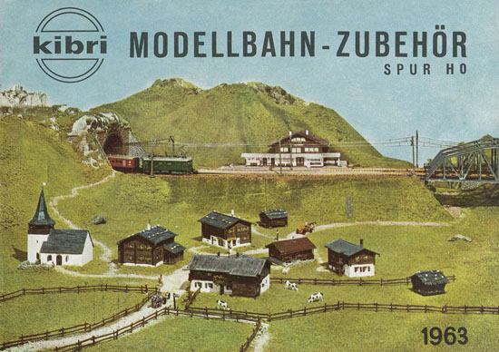 Kibri Katalog Modellbahn-Zubehör Spur H0 1963