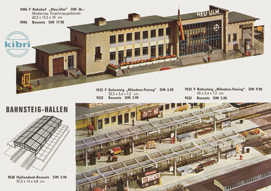 Kibri Katalog Modellbahn-Zubehör Spur H0 1963