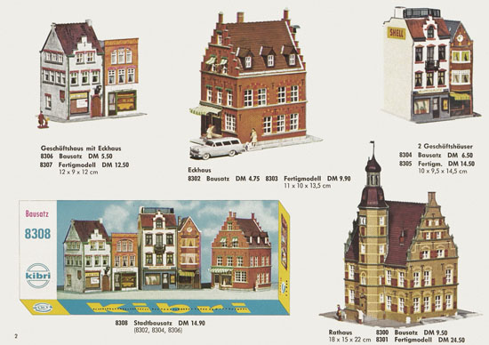 Kibri Katalog Modellbahn-Zubehör Spur H0 + N 1965