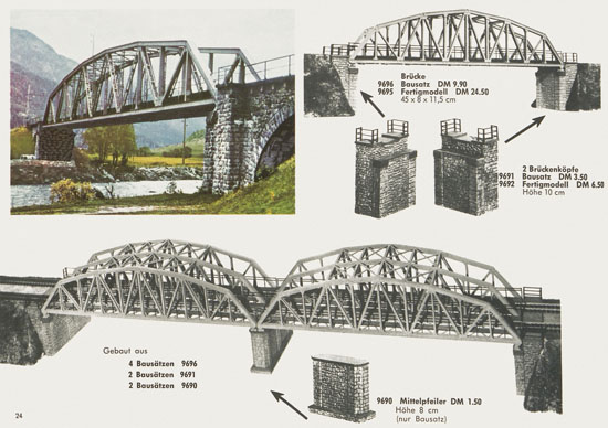 Kibri Katalog Modellbahn-Zubehör Spur H0 + N 1965