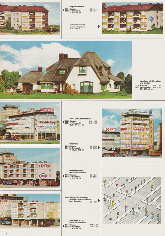 Seite 16 Kibri Katalog Modellbahn-Zubehör 1971-1972