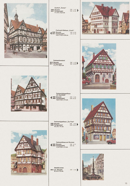 Seite 19 Kibri Katalog Modellbahn-Zubehör 1971-1972