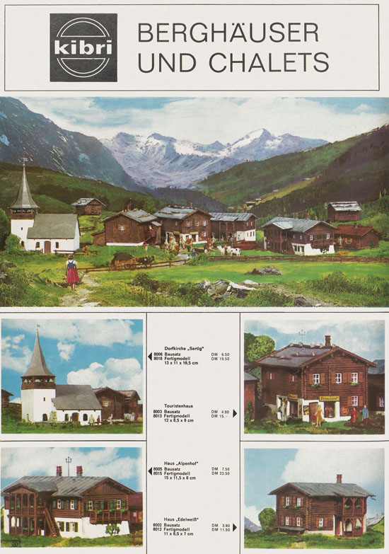 Seite 20 Kibri Katalog Modellbahn-Zubehör 1971-1972