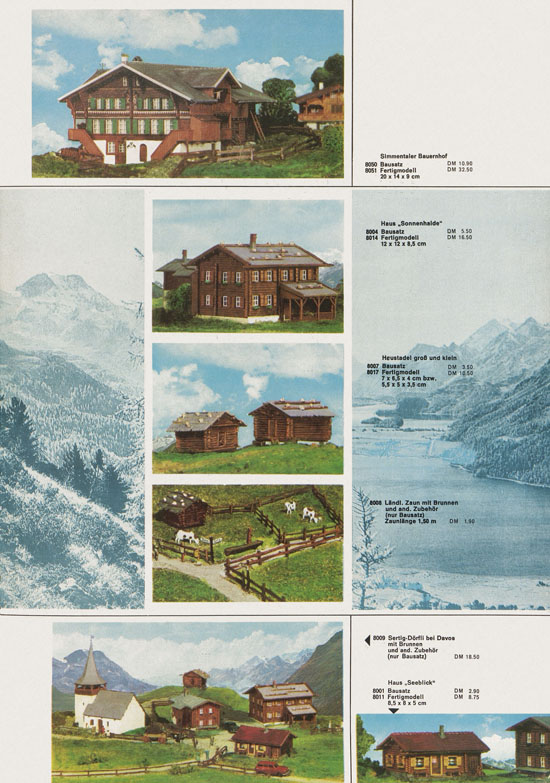 Seite 21 Kibri Katalog Modellbahn-Zubehör 1971-1972