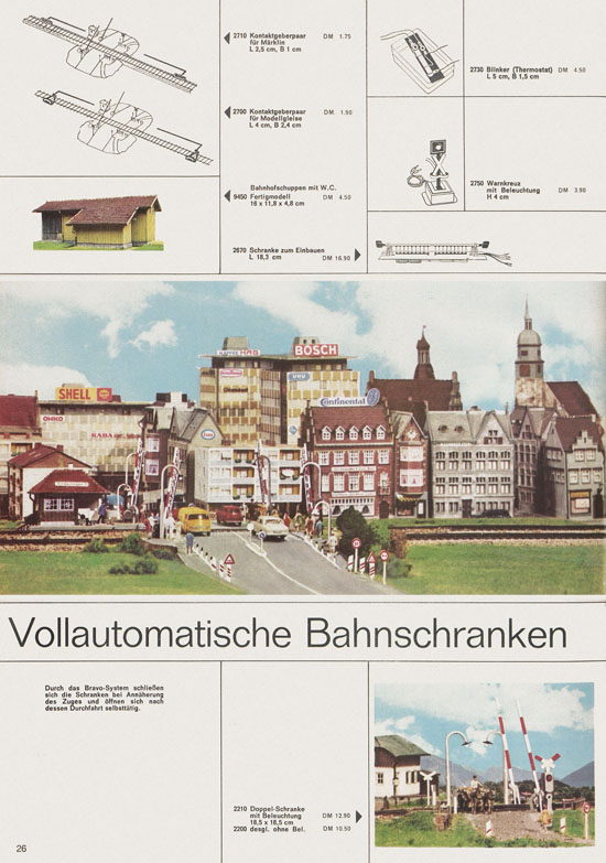 Seite 26 Kibri Katalog Modellbahn-Zubehör 1971-1972