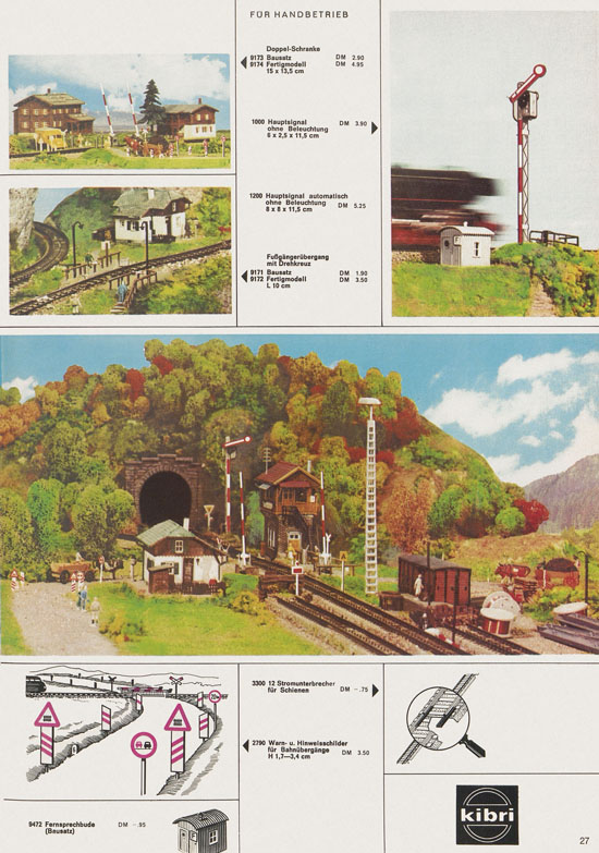Seite 27 Kibri Katalog Modellbahn-Zubehör 1971-1972